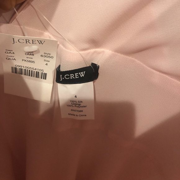 NWT J.Crew Sophia Light Blush Floor Length Dress - Picture 6 of 8